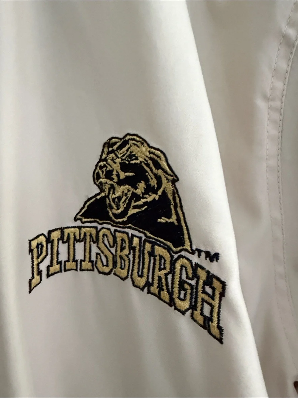 Men's Pittsburgh Panthers Cream Hooded Jacket XL